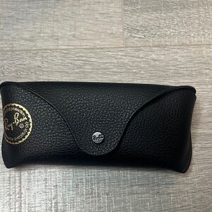 Ray-Ban Black Leather Sunglasses Case